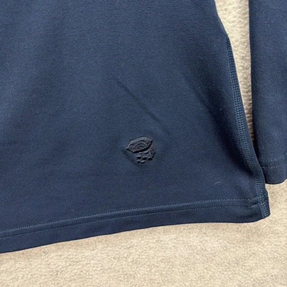 Mountain Hardwear Hoodie Womens Small Blue Lightweight Long Sleeve Shirt Running - Picture 3 of 8